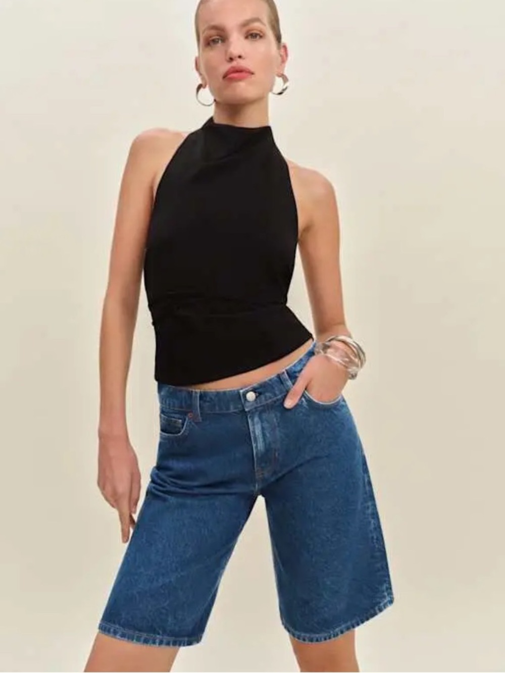 NWT Reformation Finley Low Rise 11” Baggy Jorts size 34